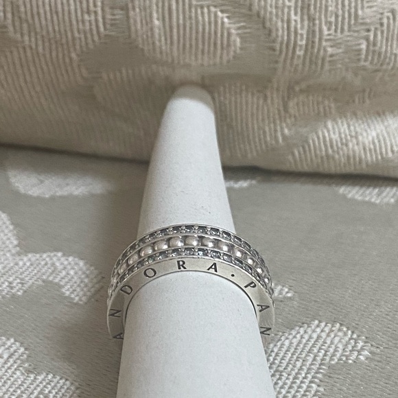 Pandora wide band Pandora Sterling Silver Band - Picture 5 of 7